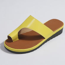 Load image into Gallery viewer, Women PU Leather Shoes Comfy Platform Flat Sole Ladies Casual Soft Big Toe Foot Correction Sandal Orthopedic Bunion Corrector