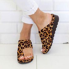 Load image into Gallery viewer, Women PU Leather Shoes Comfy Platform Flat Sole Ladies Casual Soft Big Toe Foot Correction Sandal Orthopedic Bunion Corrector